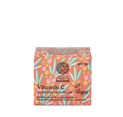Vitamin C - Crema facial hidratante con FPS 20 - Brillo natural